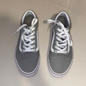 Gray old skool vans